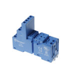 Support 10A 250V série 5534, bleu, étrier plastique, bobine et contacts séparés